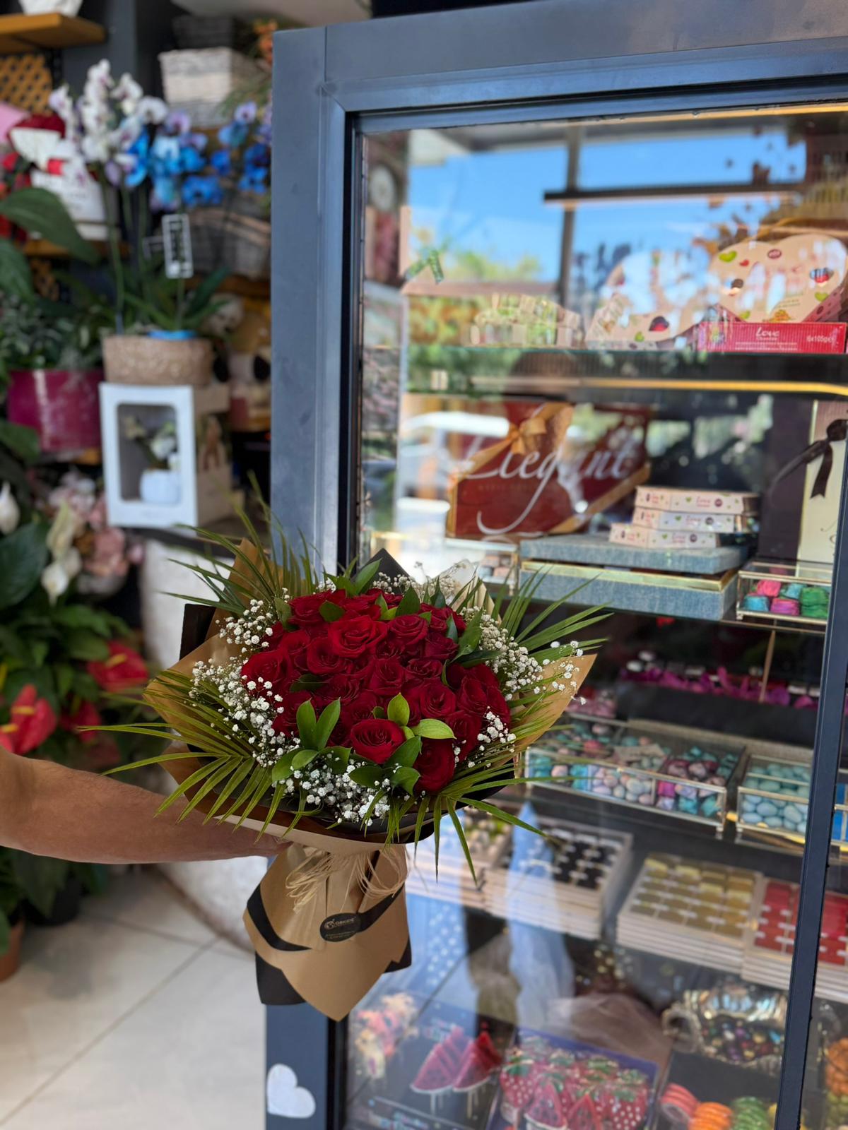 40 ADET KIRMIZI GÜL BUKETİ